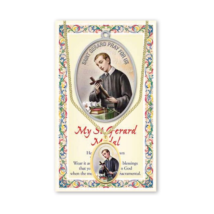 Epoxied Medal on Chain with Prayer