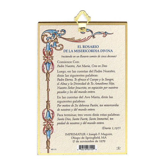 Gold Foil Divine Mercy Mosaic Plaque