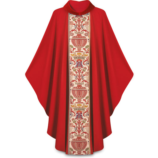 #2749 Regina Coronation Gothic Celebrants Chasuble | Velvet Roll Collar | Poly/Viscose | All Colors