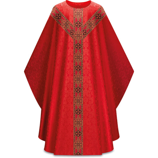 #5290 Damask Gothic Chasuble Woven Galoon