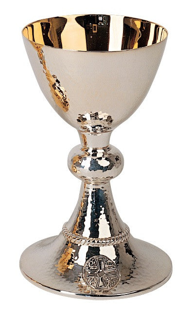 #1019 Rope Chalice | 7 5/8", 14oz. | Sterling Silver | 24K Gold Plated