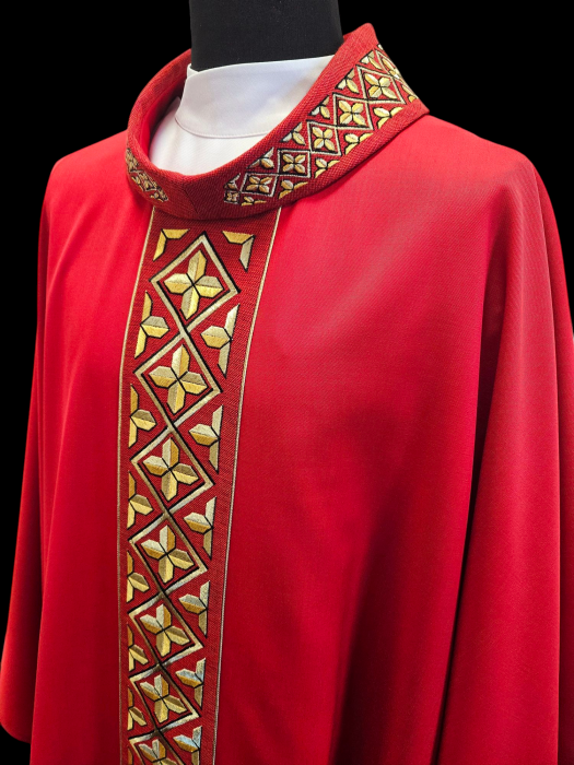 Elegant Woven Chasuble | Wool/Poly | All Colors | Made in Poland