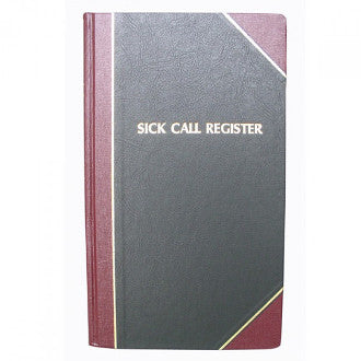Sick Call Register | Large | 100 Pages