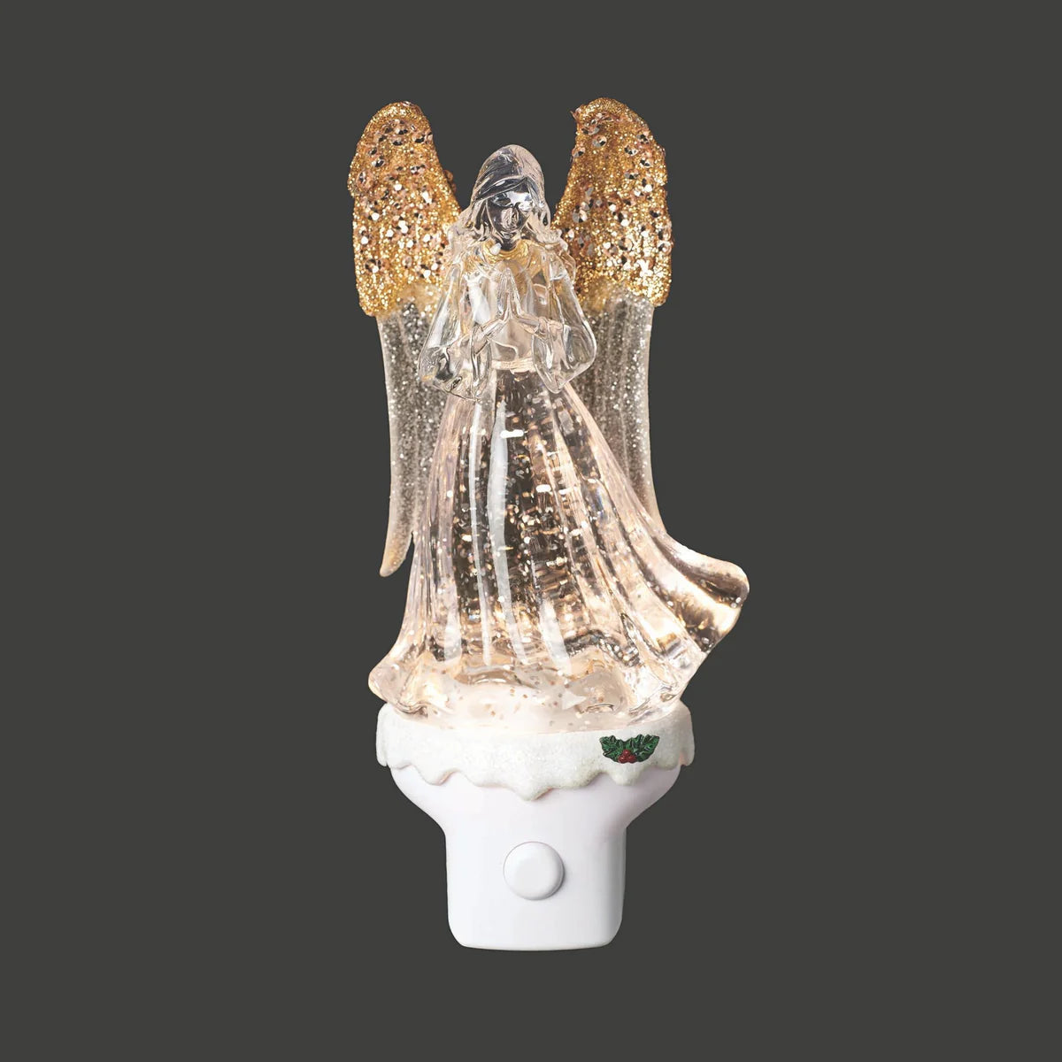 Angel with Gold Wings Swirl Night-Light