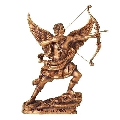 9" God Is My Arrow Figure| Resin/Stone