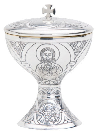 #1805 Hand-Chiseled Small Covered Ciborium