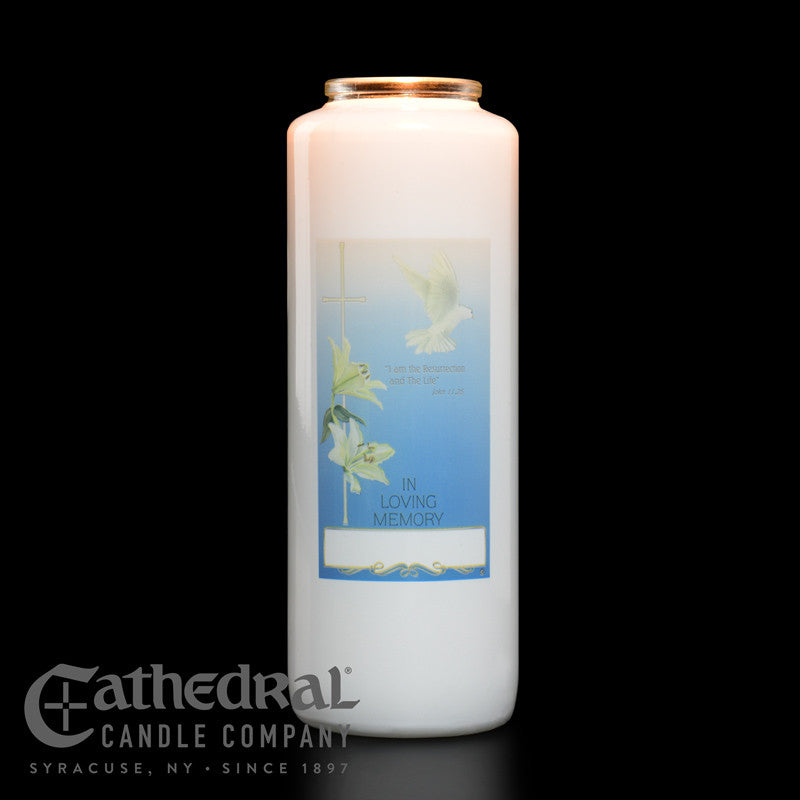 In Loving Memory - All Souls Day 6-Day Glass Candles | Multiple Quantities Available