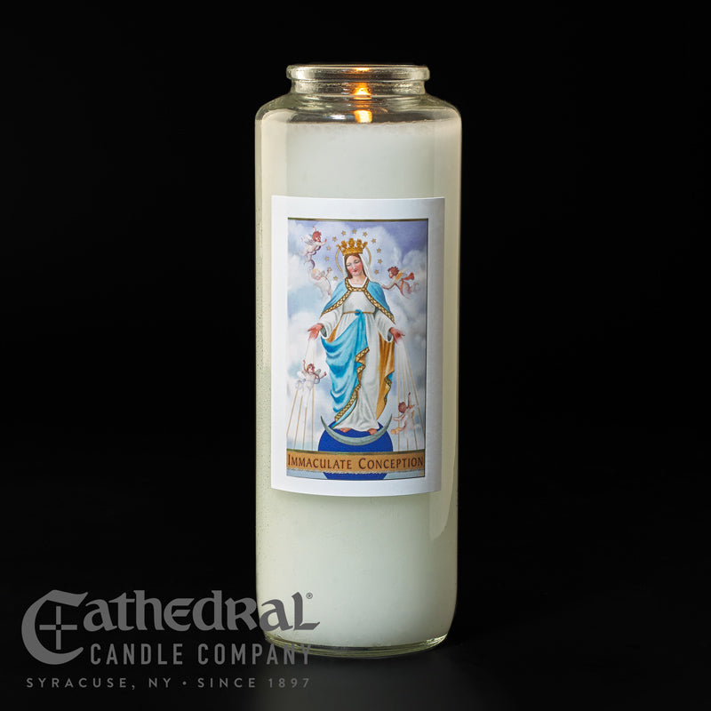 Immaculate Conception 6-Day Glass Candles