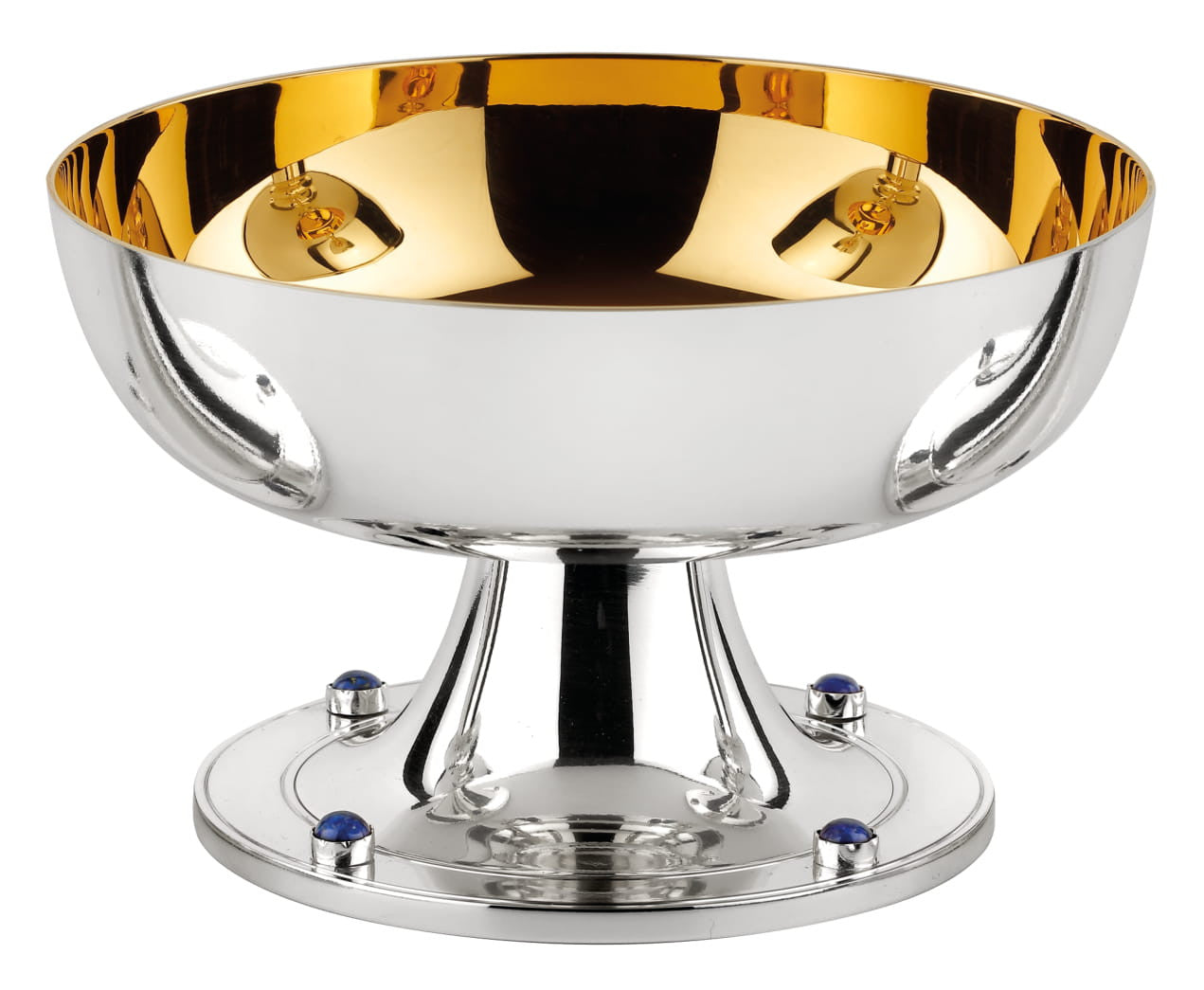 #2207 Lapis Lazuli Open Ciborium | Silver-Plated