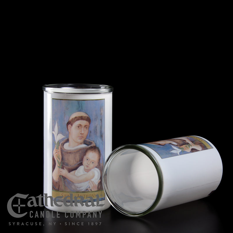 Saint Anthony 6-Day Glass Candles