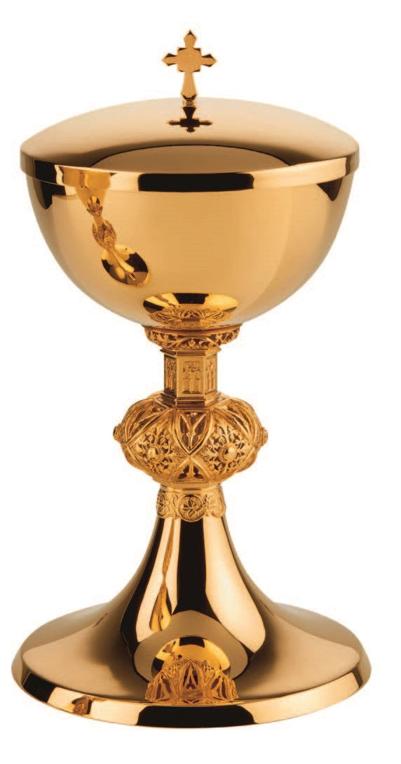#2256 Contemporary Gold Plated Covered Ciborium