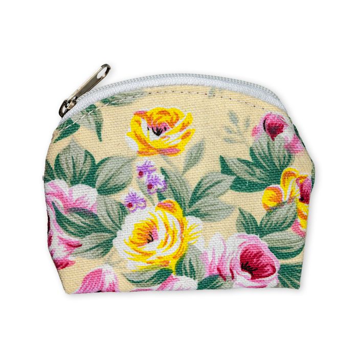 Rose Flower Brocade Rosary Case