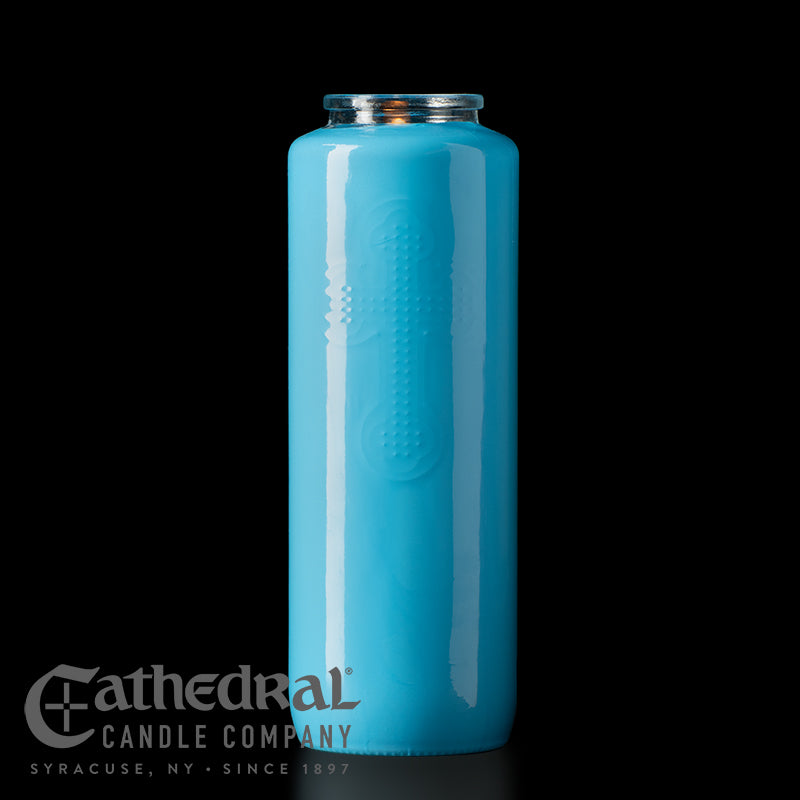 6-Day Crystal & Colored Glass Offering Candles | All Colors