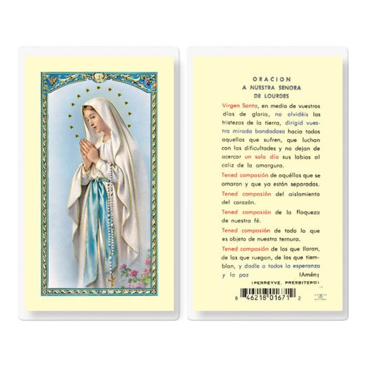 Magnificat Our Lady of Lourdes Holy Card