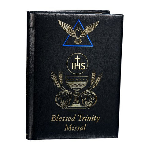 Blessed Trinity Missal with New Mass, Gold and Blue Stamped Cover