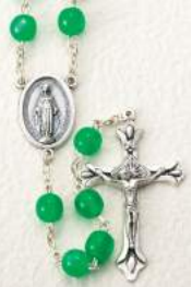 Emerald Round Rosary