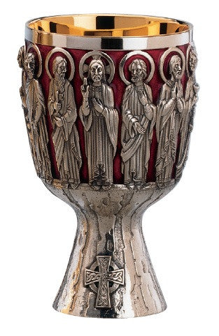 #2620 Apostles Chalice & Bowl Paten | 7 1/8", 16oz. | Sterling Silver | 24K Gold Lined