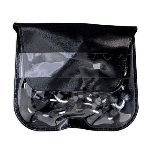 White Bead Corded Rosary in a Vinyl Pouch