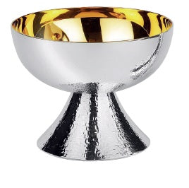 #2772 Hand-Chiseled Open Ciborium | 225 Host Capacity | Silver-Plated