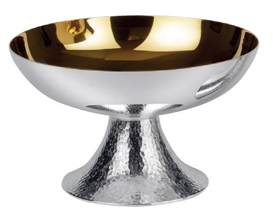 #2777 Hand-Chiseled Open Ciborium | 300 Host Capacity | Silver-Plated