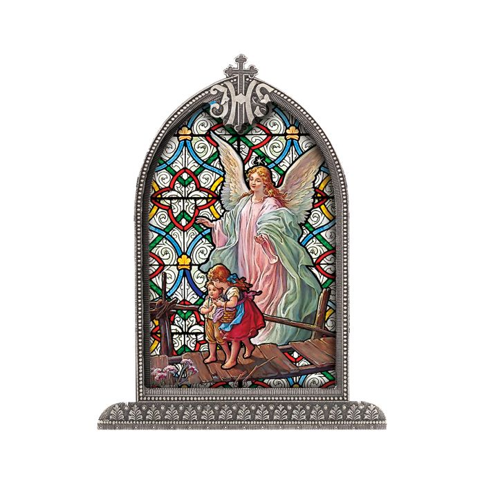 Silver Framed Liturgical Glass Art