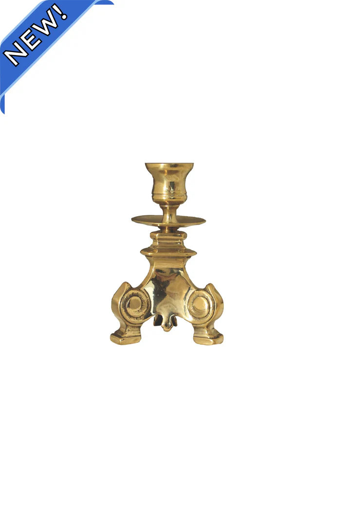 Shiny Brass Candleholder