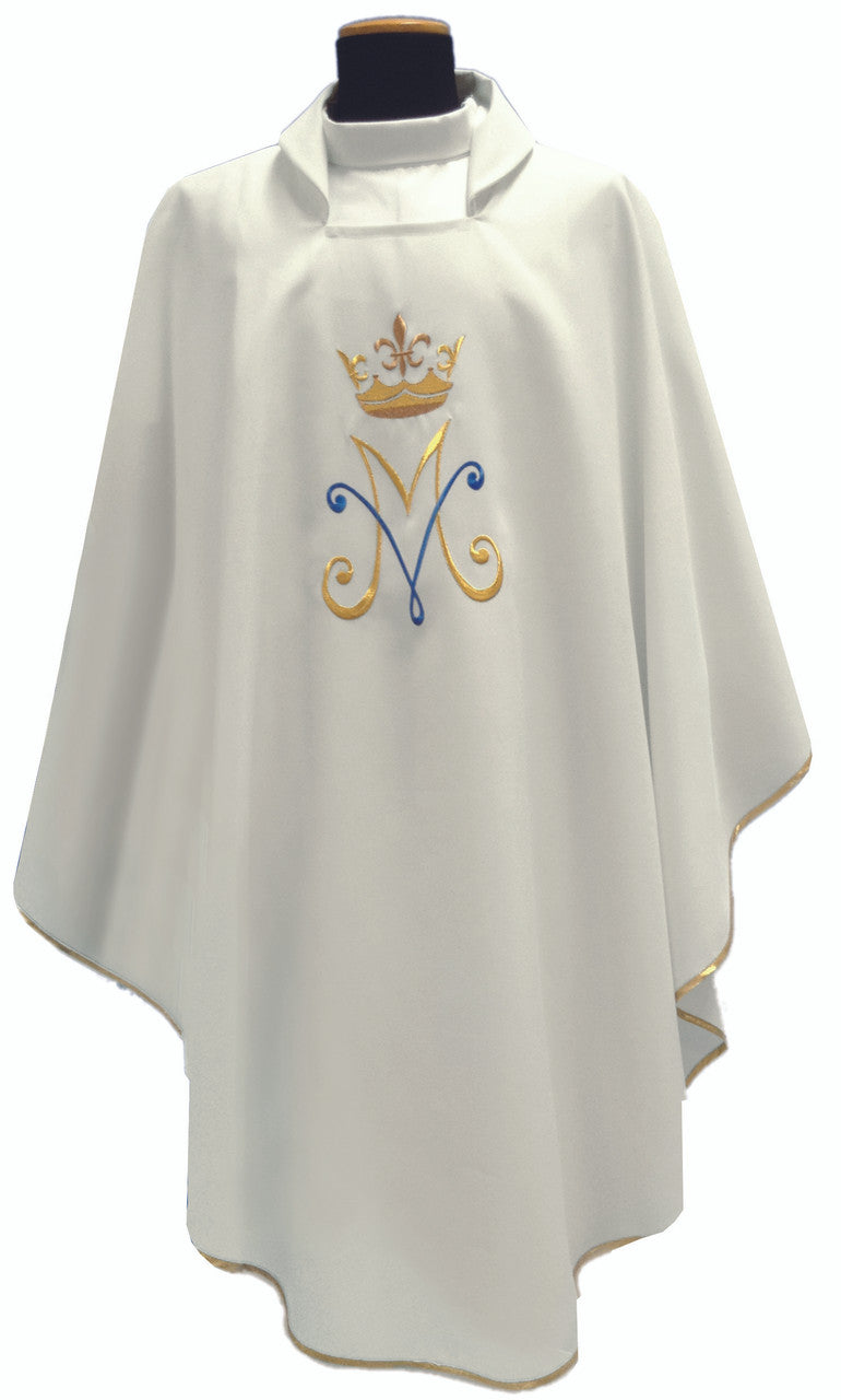 #345 Marian Chasuble | Square Collar | 100% Poly