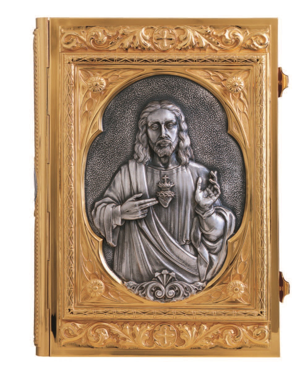 #3500 Sacred Heart Book of Gospels Cover | Multiple Finishes Available