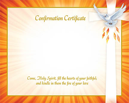 Create Your Own Inspirational Confirmation Certificates | Box of 50