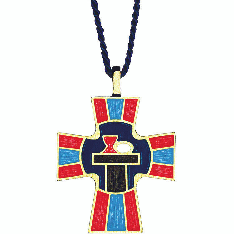 2 1/2" Antiqued Bronze Eucharistic Minister Pendant