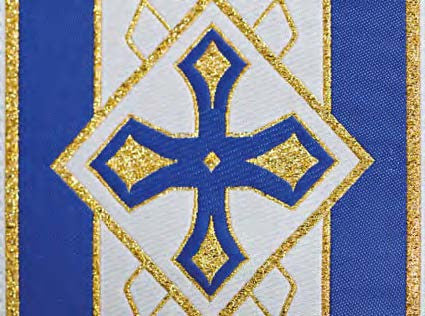 #825 Lightweight Banded Chasuble | Square Collar | 100% Poly | All Colors