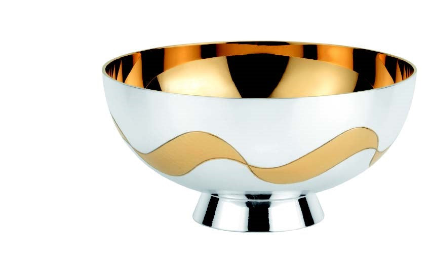 #5372 Contemporary Small Open Ciborium | Holds 250 Hosts | Two-Tone