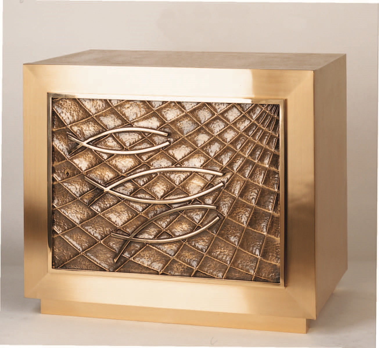 #5566 Modern Fish & Net Motif Tabernacle | Multiple Sizes & Finishes Available