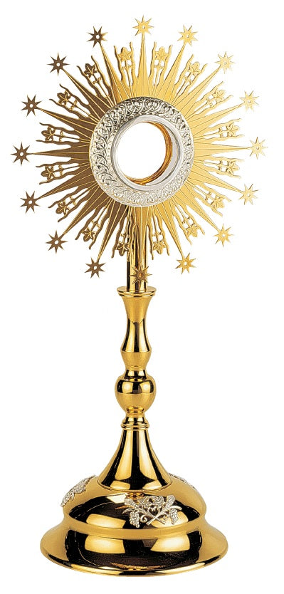 #5583 Stars Monstrance | 24K Gold-Plated | Handmade In Spain