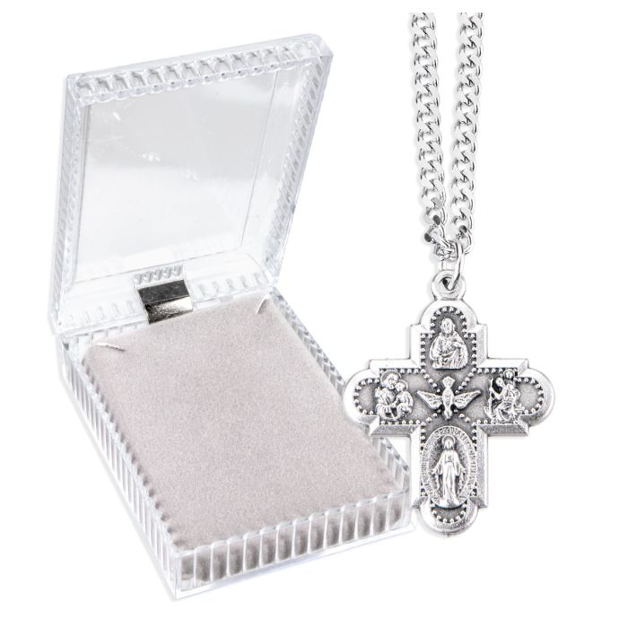 Four Way Cruciform Medal on a 24" Chain
