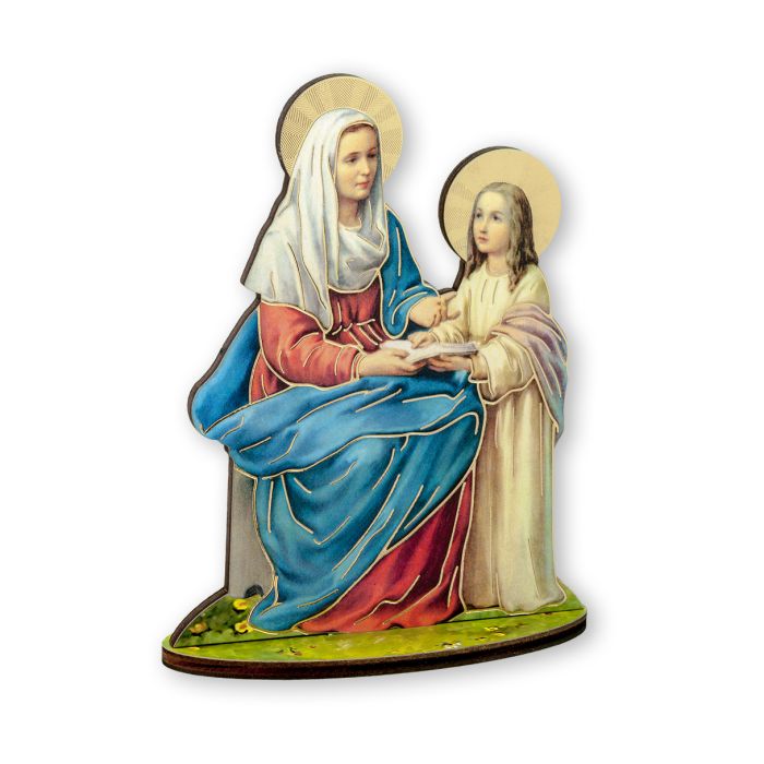 Saint Anne Laser Cut Wood Statue