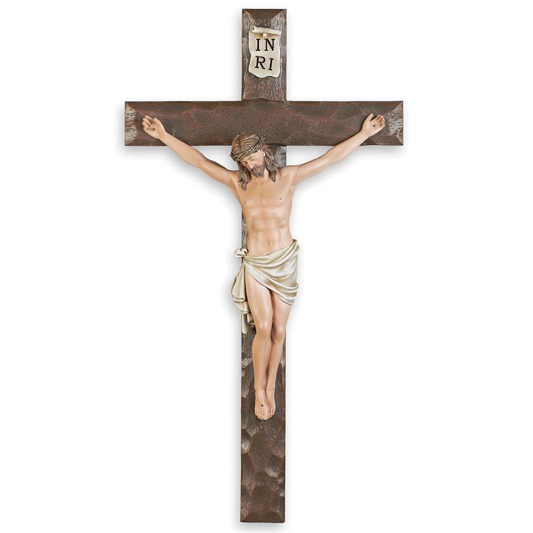Large Espresso Finish Crucifix