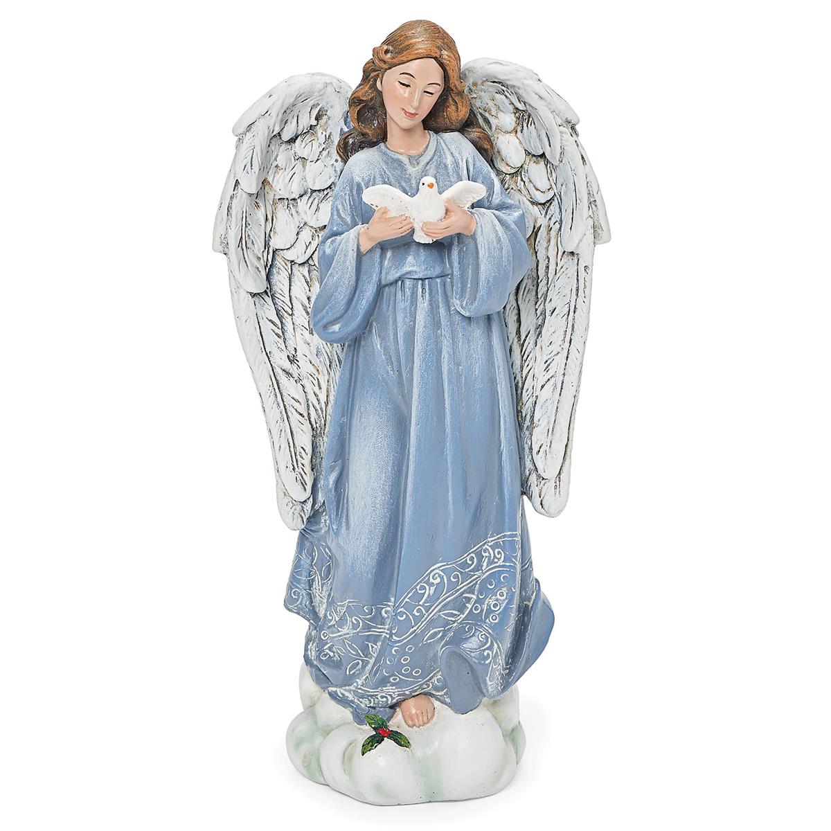 Angel with Dove in Blue