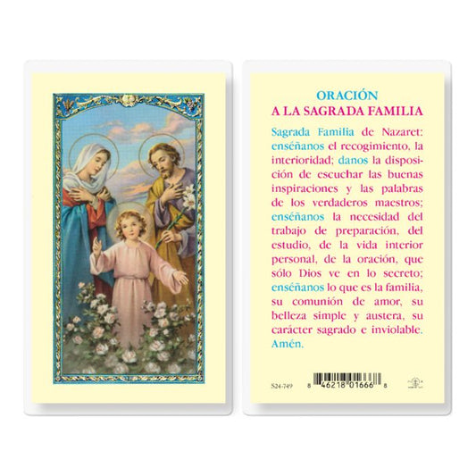 Family Prayer Holy Card