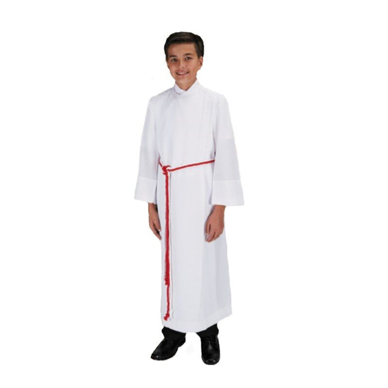 Double-Panel Front Wrap Alb | White