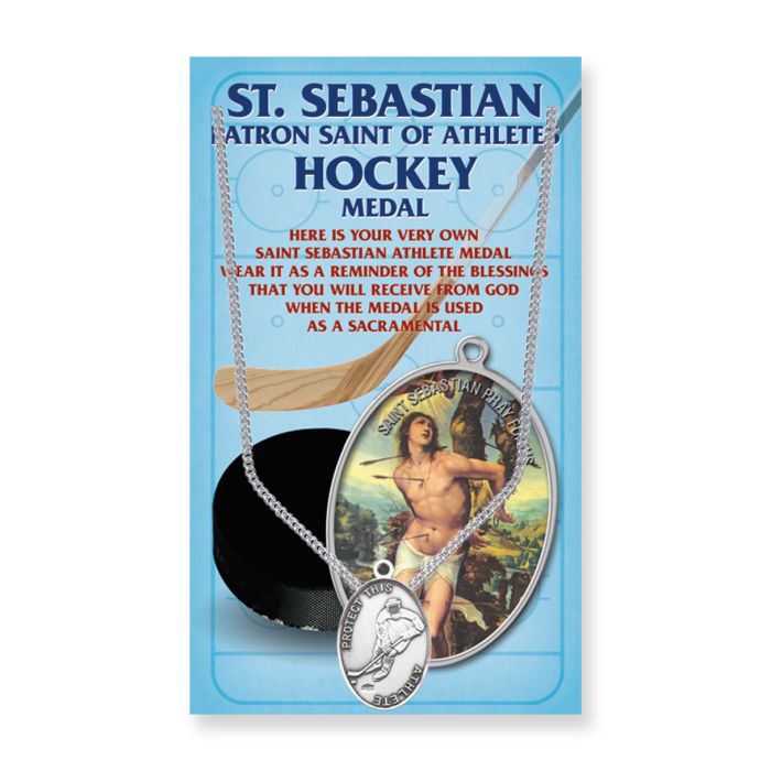 Oval Saint Sebastian Men's Hockey Medal