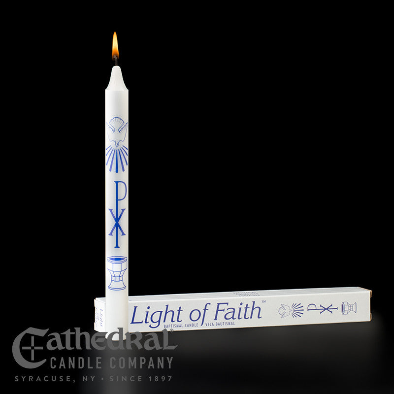 Decorated Baptismal Candle