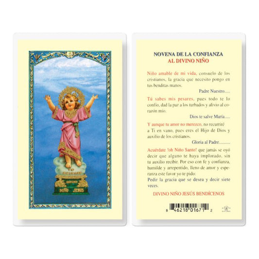 Prayer to the Beckoning Child Jesus Holy Card