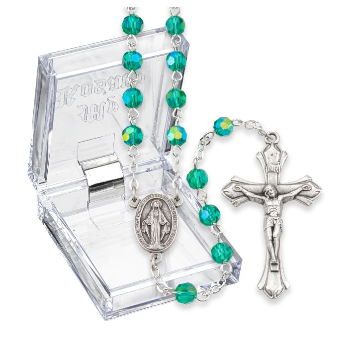 Aurora Borealis Birthstone Rosary