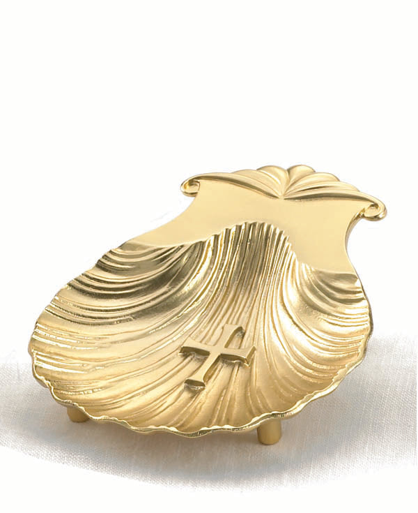 5 3/8" Baptismal Shell | Goldplate/Lacquer