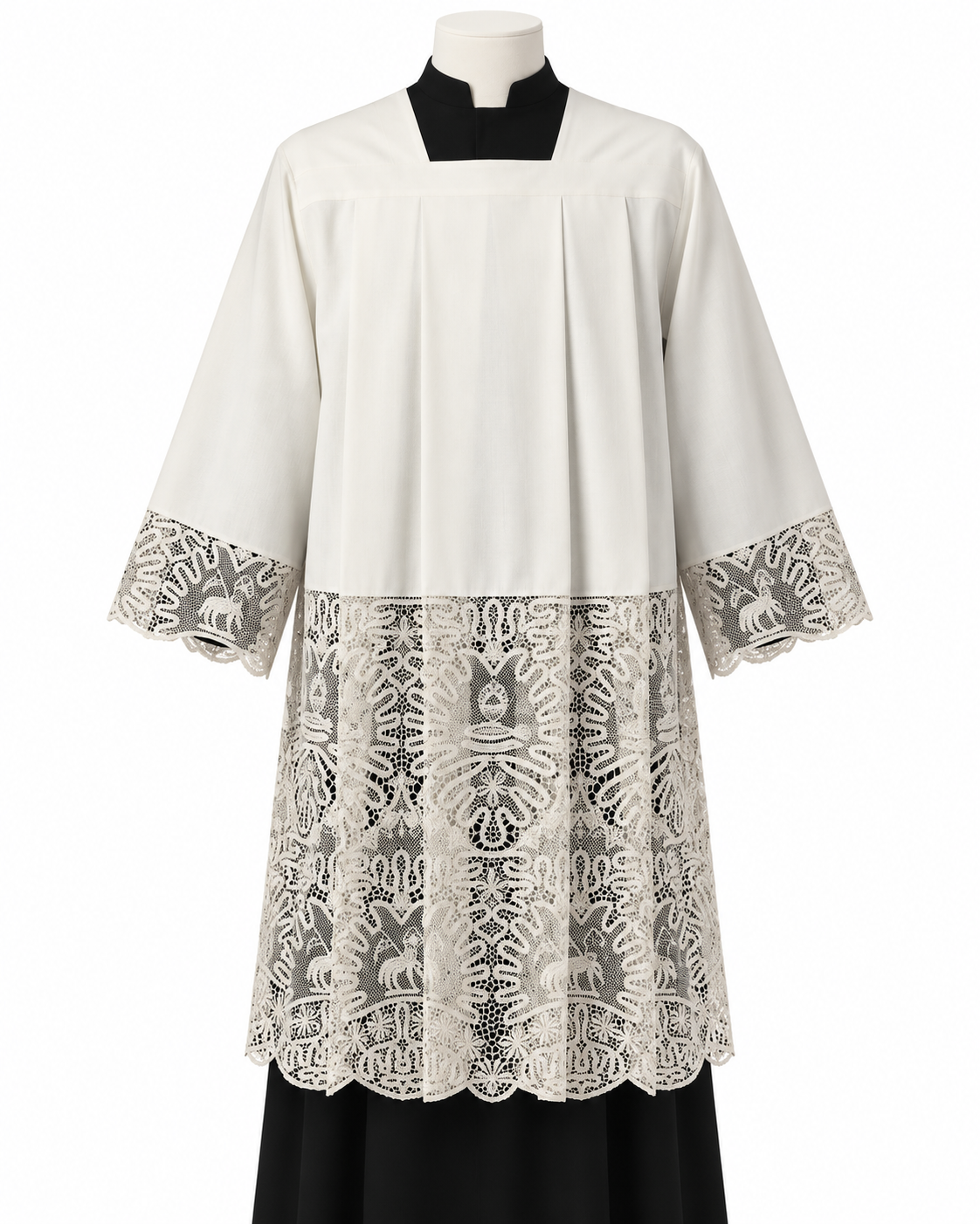 NEW! #921 Elegant 21" Lace Surplice | Poly/Wool