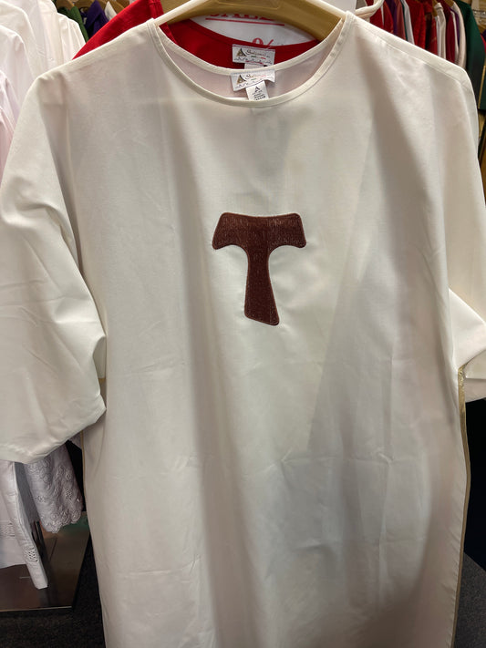 Custom Embroidered Tau Cross Dalmatic | 100% Polyester