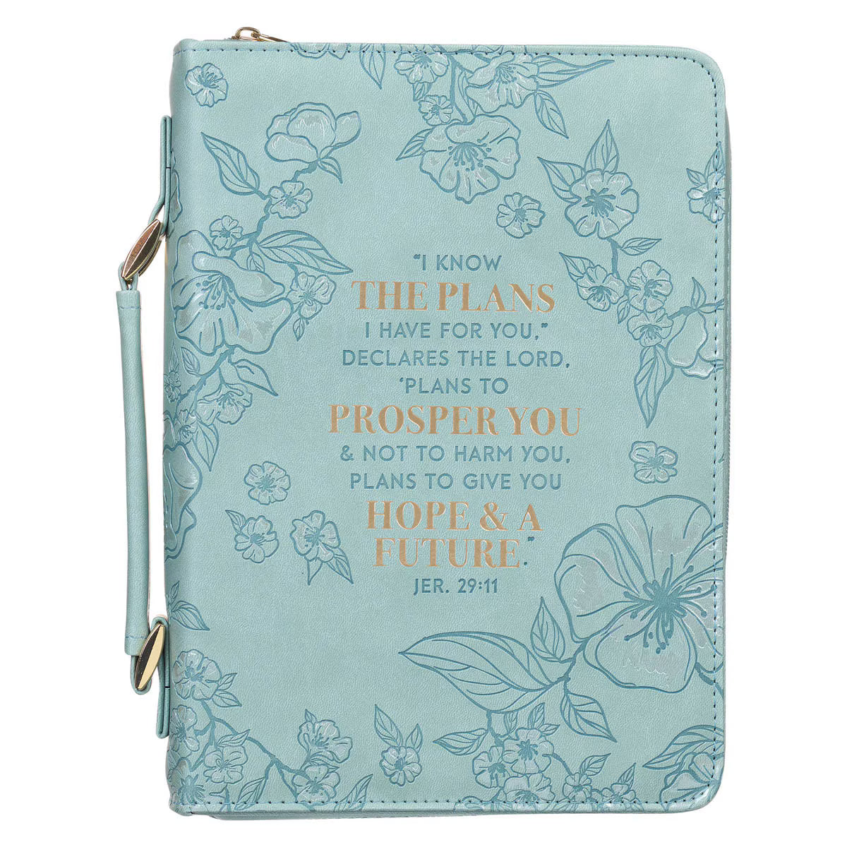 Plans to Prosper You Teal Faux Leather Fashion Bible Cover