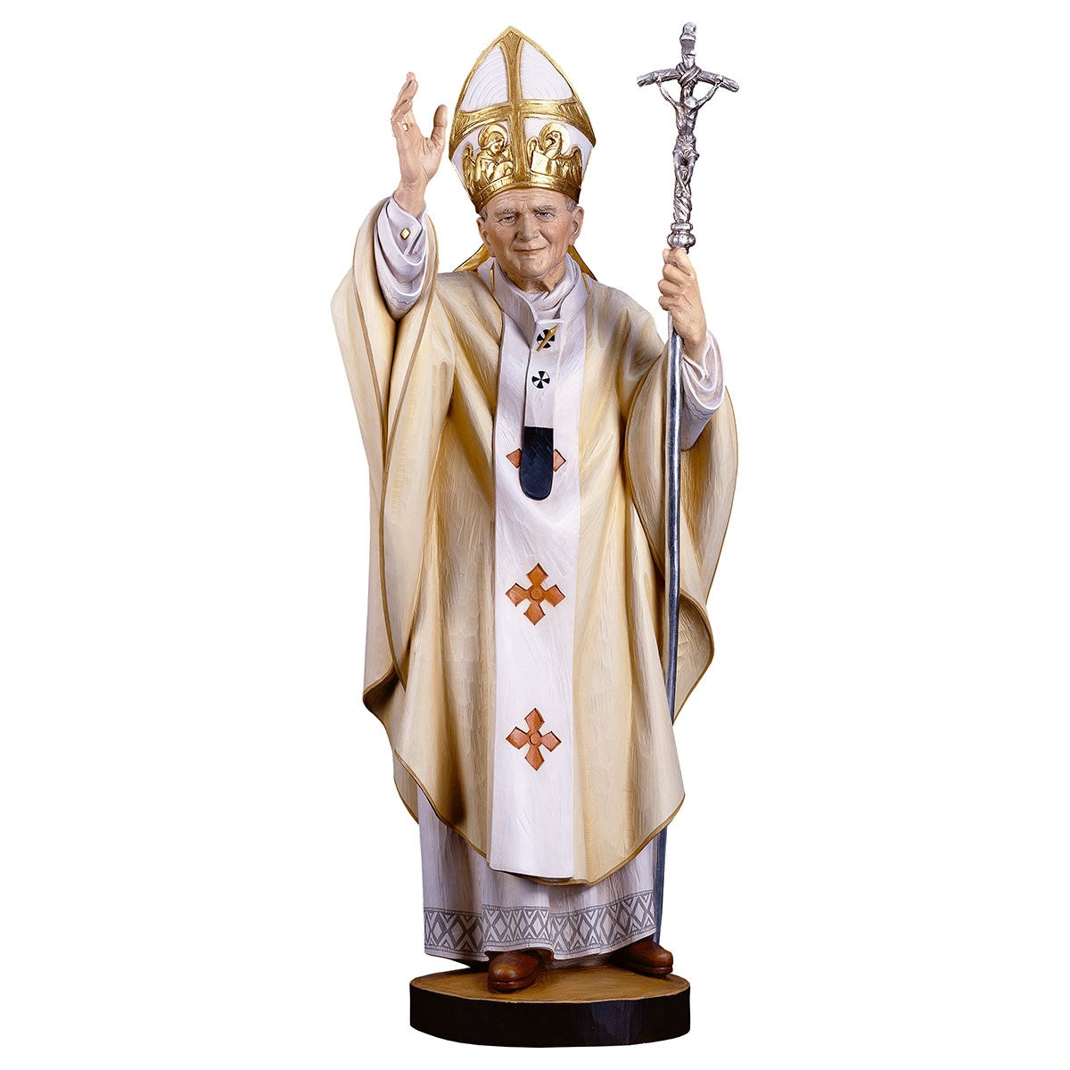 St. Pope John Paul II Statue | Hand Carved in Italy | Multiple Sizes