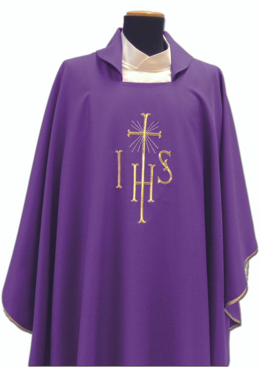 #220 IHS Chasuble | Square Collar | 100% Poly | All Colors | Buy 4 Get 1 Free!